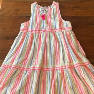 Vineyard Vines Colorful Striped Sleeveless Dress